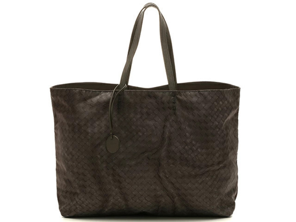 BOTTEGA VENETA tote bag leather gray